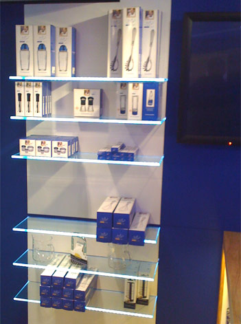 Warenpräsentationssystem in der Kochschule von Johann Lafer in Guldental